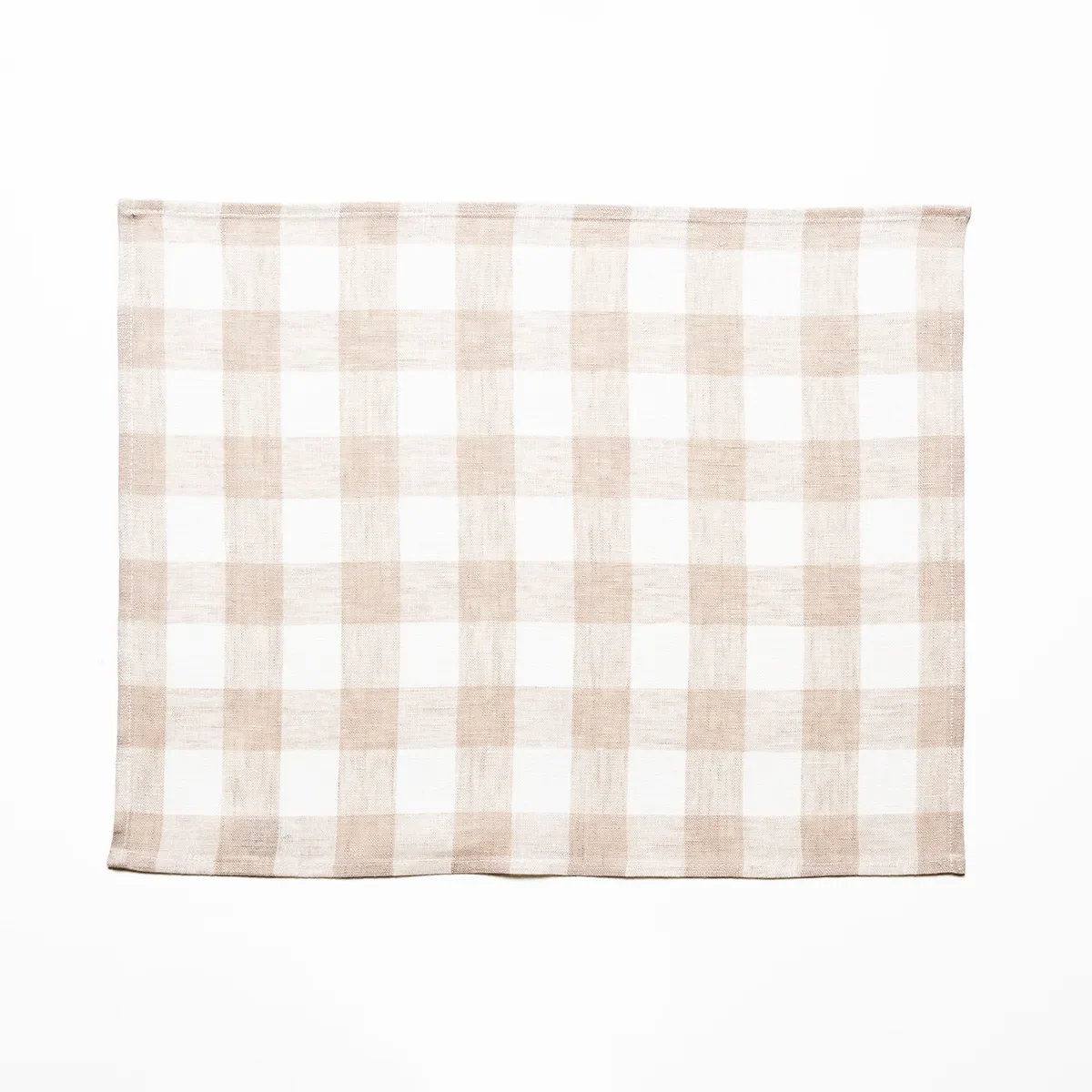 Tablett Gingham beige-vit