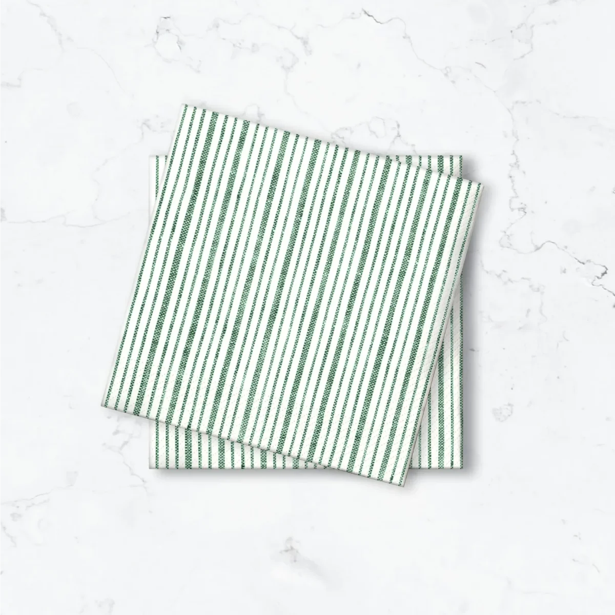 Papperservett Rand Kaffe Grön 24x24cm 50st
