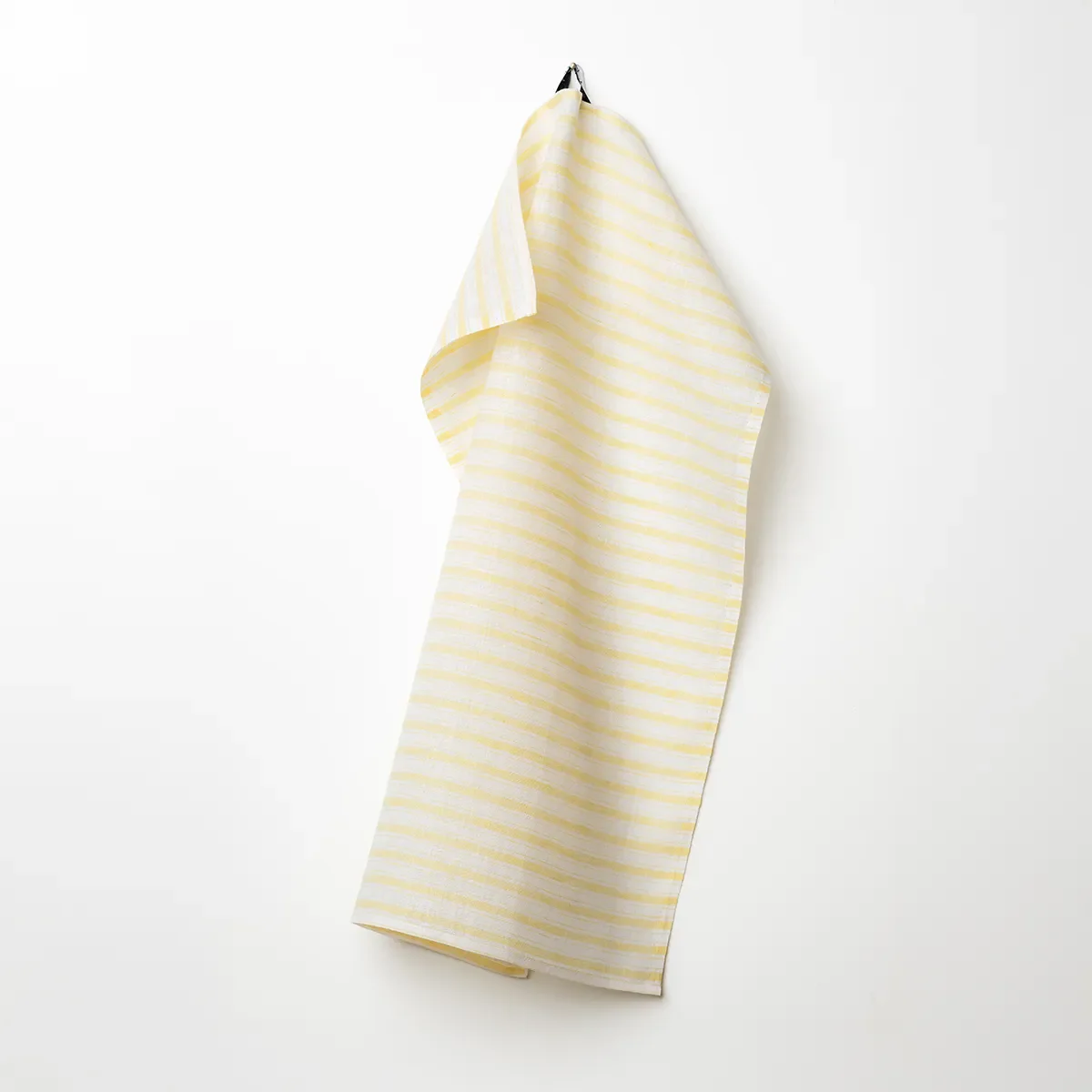 Handduk Buffé gul-vit